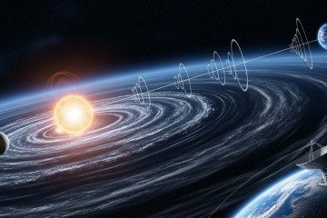 Segundo os pesquisadores, o espaço ao redor de estrelas ajuda a distorcer sinais de rádio antes que eles escapem de seus sistemas planetários, dificultando a detecção por telescópios na Terra -  (crédito: Whisk/Google IA)