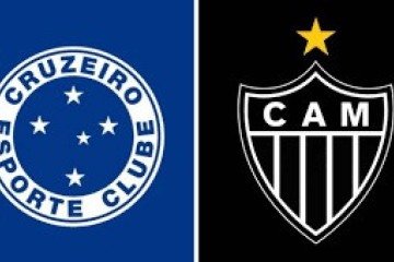 Escudo do Cruzeiro ao lado do escudo do Atlético Mineiro - (crédito: Reprodução) Escudo do Cruzeiro ao lado do escudo do Atlético Mineiro - (crédito: Reprodução)