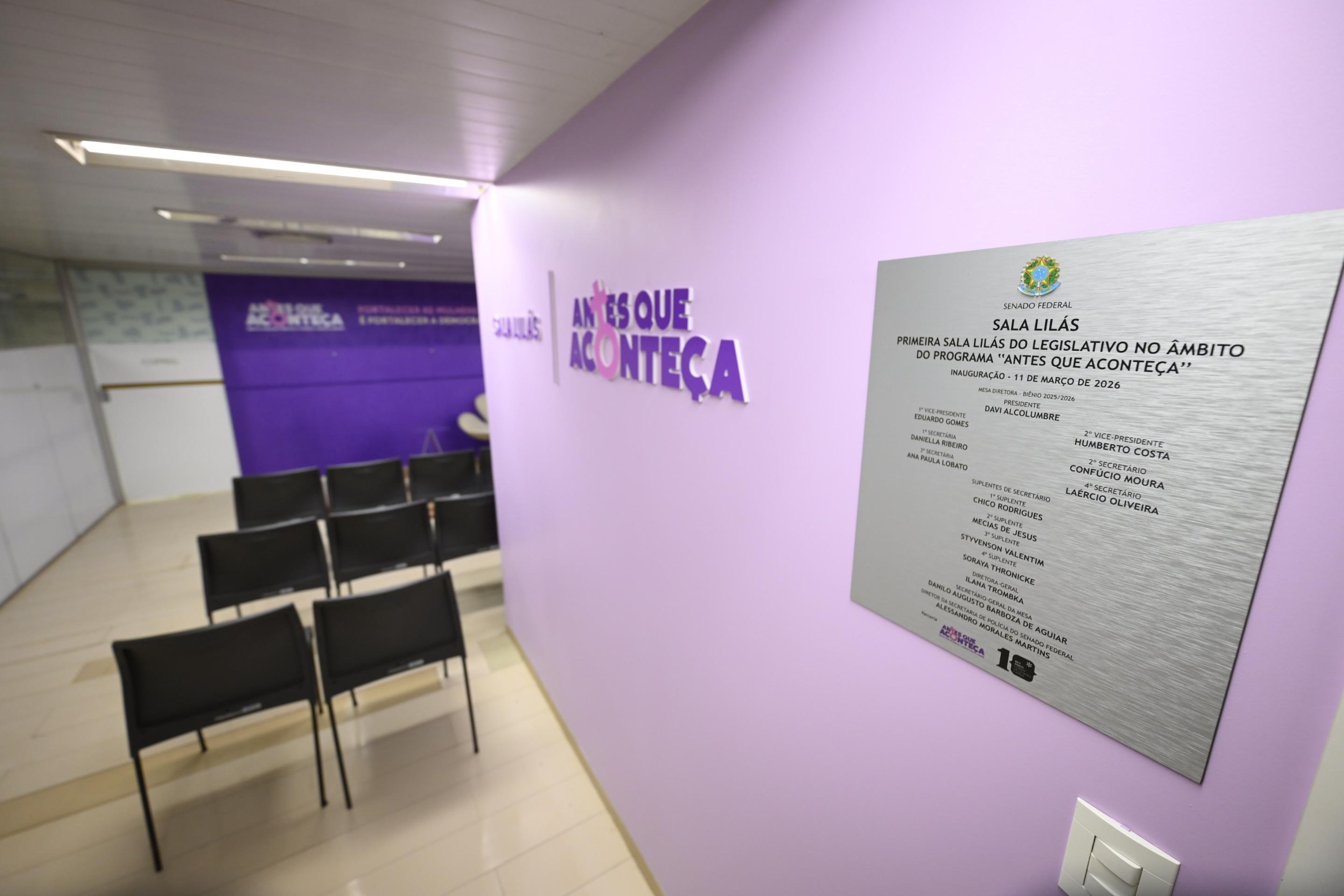 Sala Lil&aacute;s no Senado
