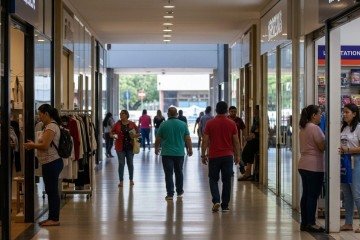 Todos os macrossetores analisados apresentaram queda nas vendas em termos reais. A maior retração ocorreu em bens duráveis e semiduráveis, com recuo de 9,1% -  (crédito: Whisk/Google IA)