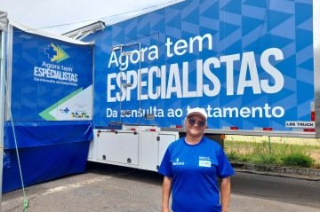 Carreta com exames de imagem come&ccedil;a a atender pacientes do SUS em Taguatinga
 -  (crédito: Let&iacute;cia Mouhamad/CB/D.A Press)