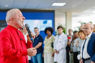 Lula inaugura centro de traumas no Hospital Andaraí, no Rio de Janeiro -  (crédito:  Ricardo Stuckert)