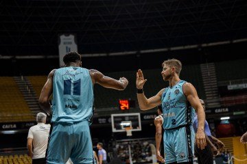 Bras&iacute;lia Basquete vive bom momento no torneio nacional e busca ampliar triunfos na disputa  -  (crédito:  MATHEUS MARTINS MARANHAO)
