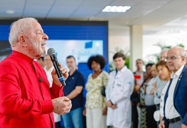 Lula deu essa informação no Rio de Janeiro, durante a inauguração do Setor de Traumas do Hospital Andaraí  -  (crédito:  Ricardo Stuckert)