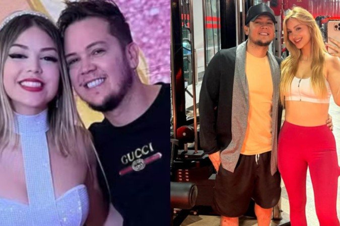 Pai de Melody anuncia namoro com garota de 22 anos após barraco em academia - (crédito: Reprodução/Instagram) Pai de Melody anuncia namoro com garota de 22 anos após barraco em academia - (crédito: Reprodução/Instagram)