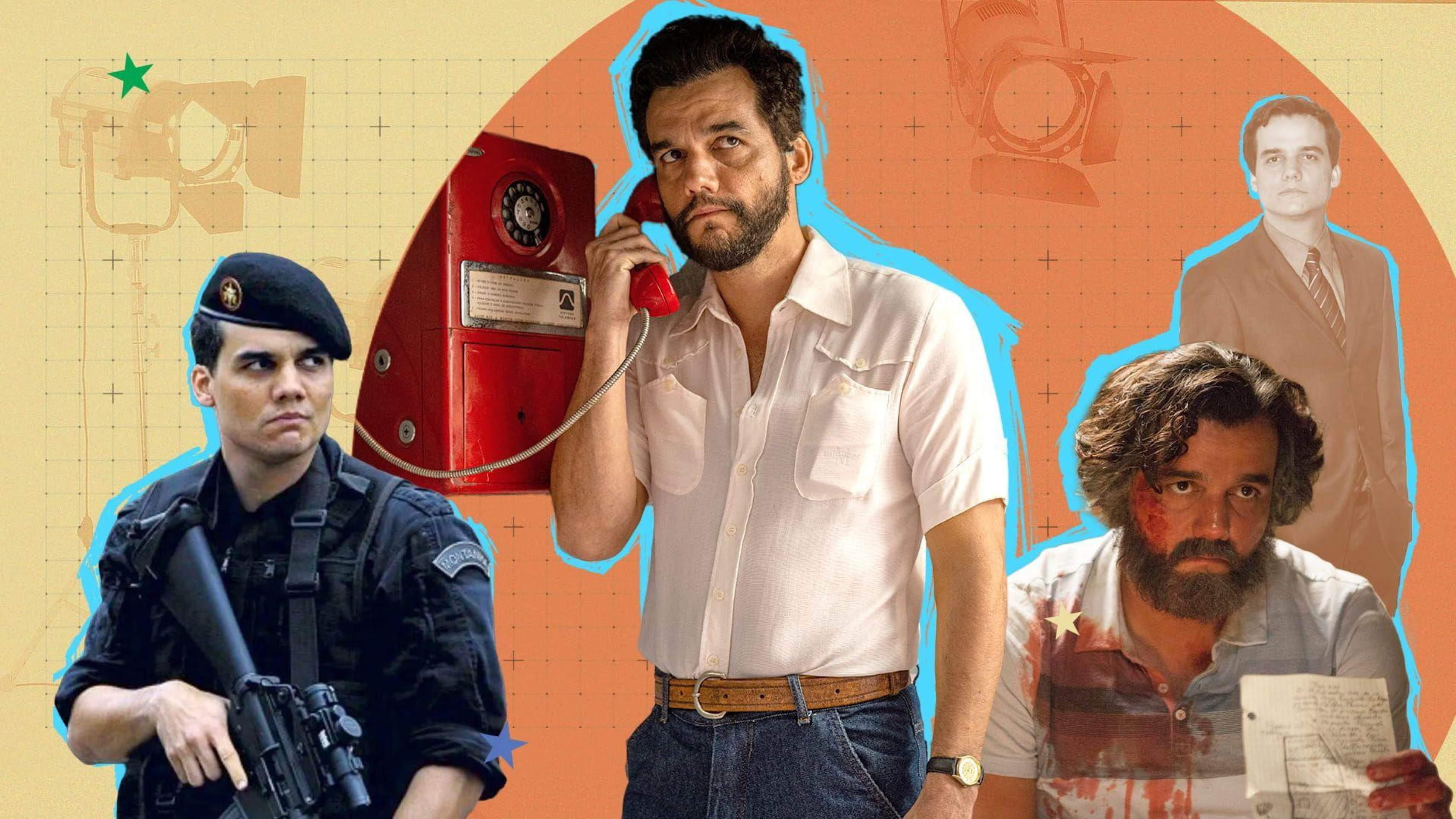 O ator Wagner Moura como Pablo Escobar na série <em>Narcos</em> -  (crédito: Victor Juca/Netflix)