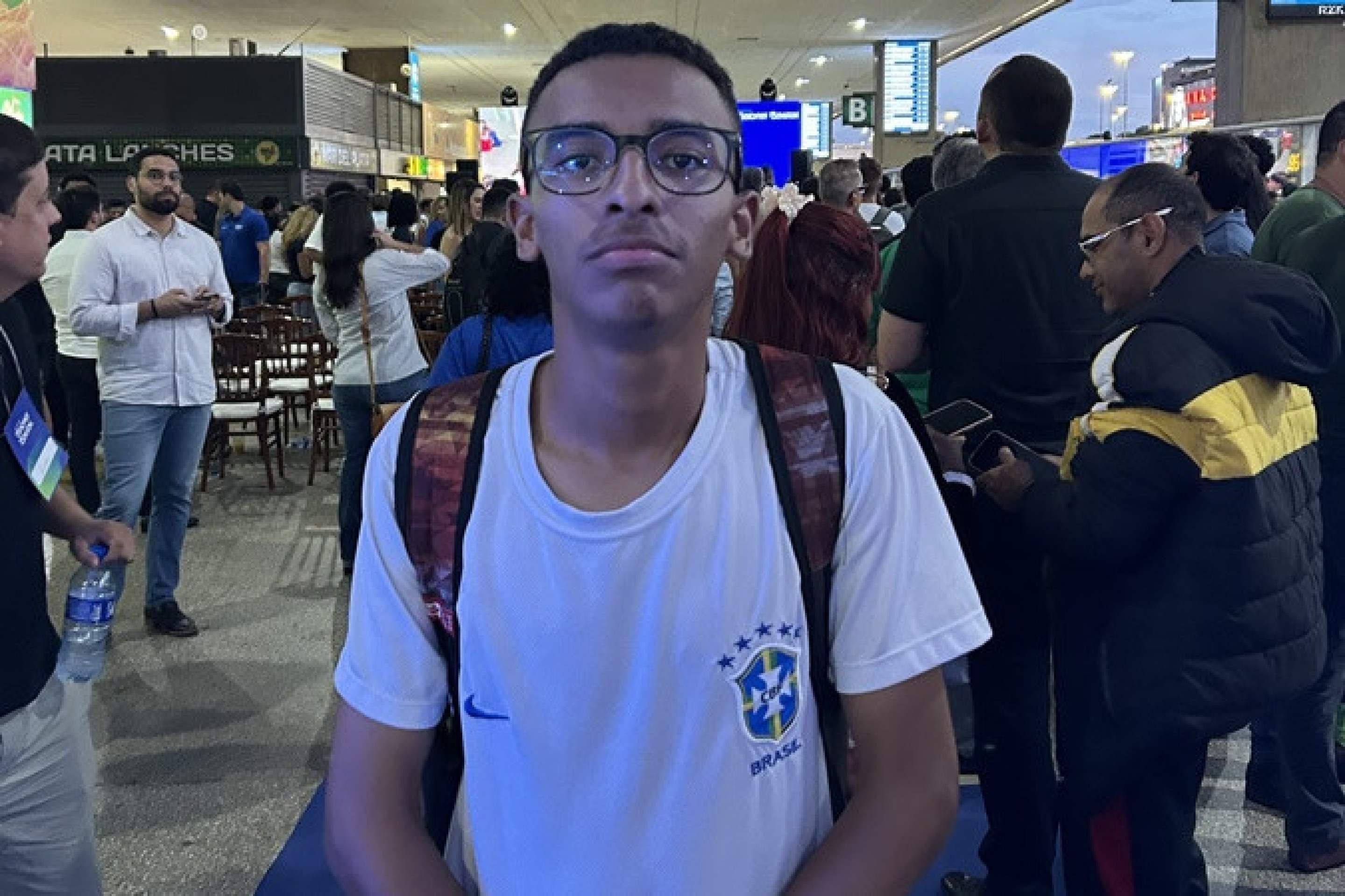 Alexander Savio, 19 anos, estudante de engenharia de software no Centro Universit&aacute;rio do Planalto Central Apparecido dos Santos (Uniceplac)