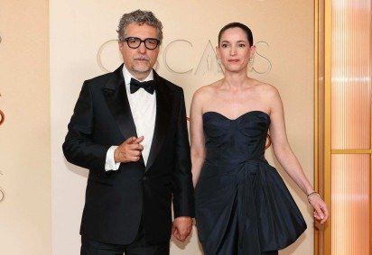 O diretor Kleber Mendon&ccedil;a Filho e a produtora Emilie Lesclaux  -  (crédito:  AFP) -O diretor Kleber Mendon&ccedil;a Filho e a produtora Emilie Lesclaux  -  (crédito:  AFP)