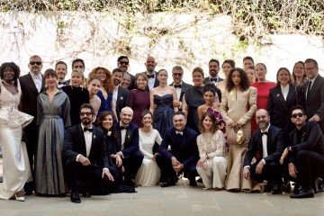 Elenco de O agente secreto na cerimônia da 98ª edição do Oscar  -  (crédito: Fotos:Karina Chancey/Divulgação - AFP)