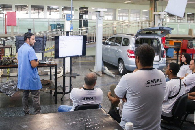 Serviço Nacional de Aprendizagem Industrial do Distrito Federal (Senai-DF) publica edital do segundo trimestre de 2026 com 6.105 oportunidades de cursos gratuitos -  (crédito: Divulgação/Sistema Fibra/Victor Hugo Pessoa)