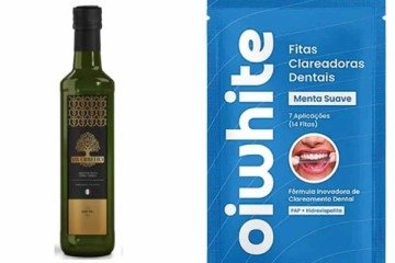 Anvisa proíbe azeite e fitas clareadoras irregulares no Brasil -  (crédito: Reprodução)