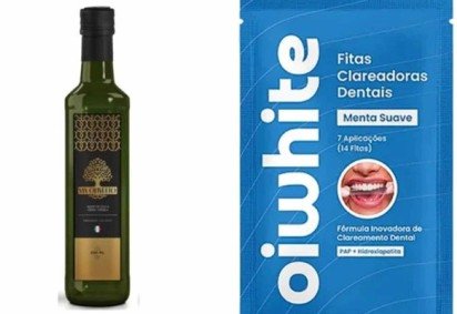 Anvisa proíbe azeite e fitas clareadoras irregulares no Brasil -  (crédito: Reprodução) -Anvisa proíbe azeite e fitas clareadoras irregulares no Brasil -  (crédito: Reprodução)