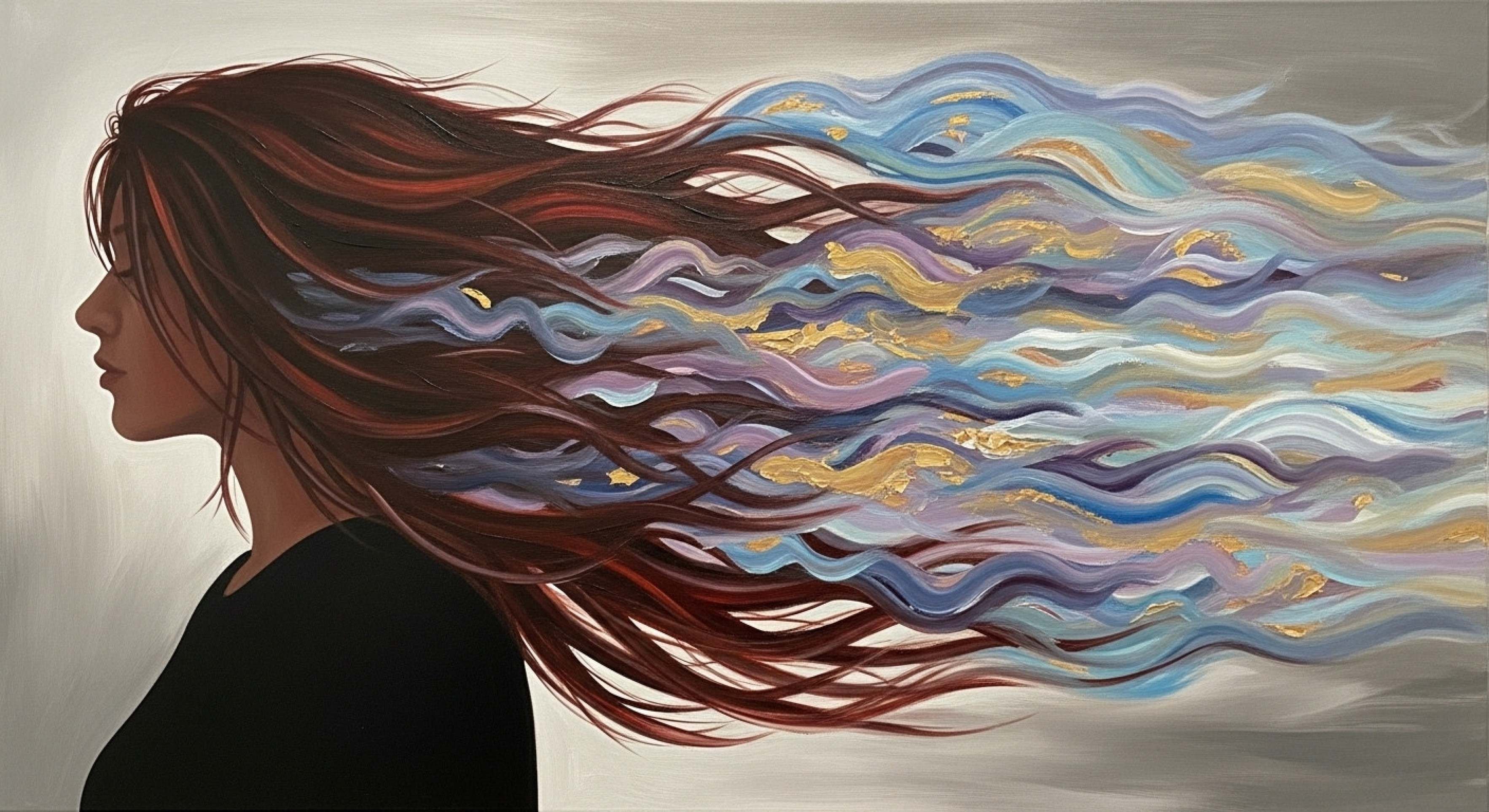 Cabelo. Sonho. Acaju. Vermelho. Interpretação -  (crédito: Whisk/Google IA)