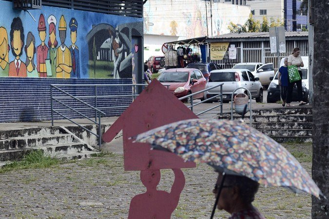  18/03/2026. Crédito: Minervino Júnior/CB/D.A Press. Brasil.  Brasilia - DF. Caderno aniversário de Ceilândia. Praça do Cidadão Programa Jovem de Expressão.