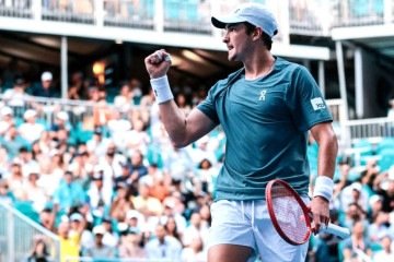 João Fonseca avançou com autoridade à segunda fase da competição nos Estados Unidos -  (crédito:  Miami Open/Divulgação)