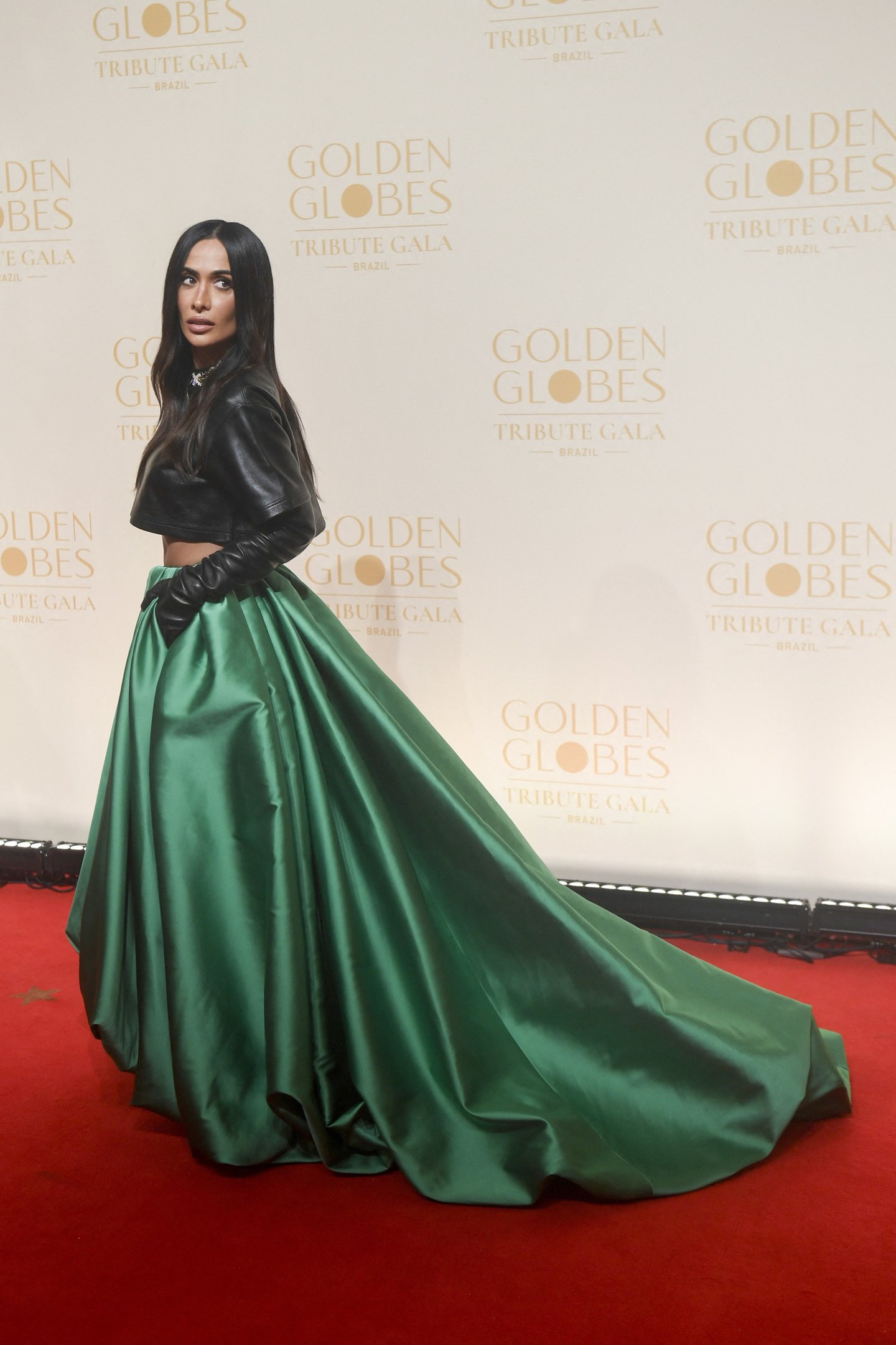 A influenciadora Silvia Braz participou da cerim&ocirc;nia 