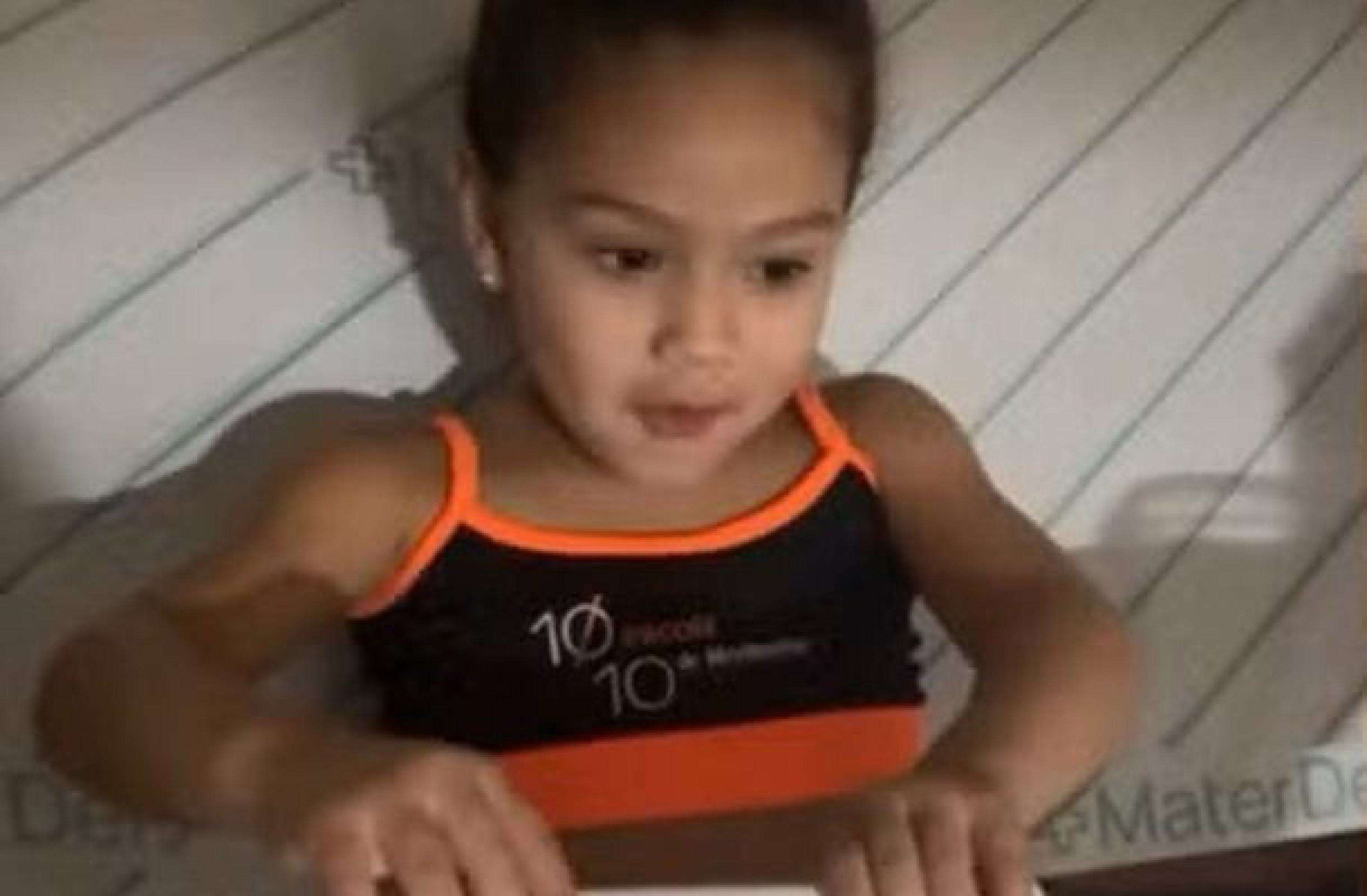 Zaya, de 3 anos, teve um quadro de anafilaxia -  (crédito: Reprodução: Instagram)