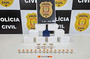 Cabeleireiro é preso por vender canetas emagrecedoras do Paraguai
 -  (crédito: PCDF/Divulgação)