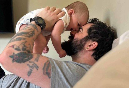 Leonardo Luccisano e o filho: Foi um privilégio que fez toda diferença para minha família -  (crédito: Arquivo Pessoal)