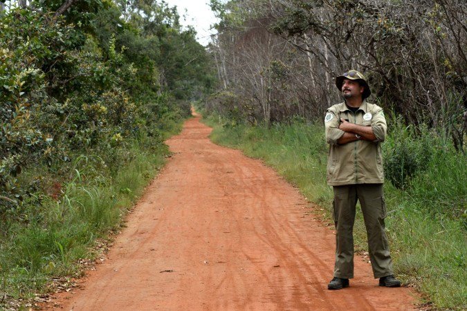 O agente do ICMBio Douglas de Paulo atua no parque há 20 anos