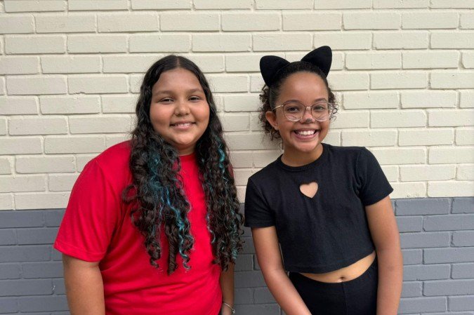 Alunas Sofia Pirangi e Aurora Viana