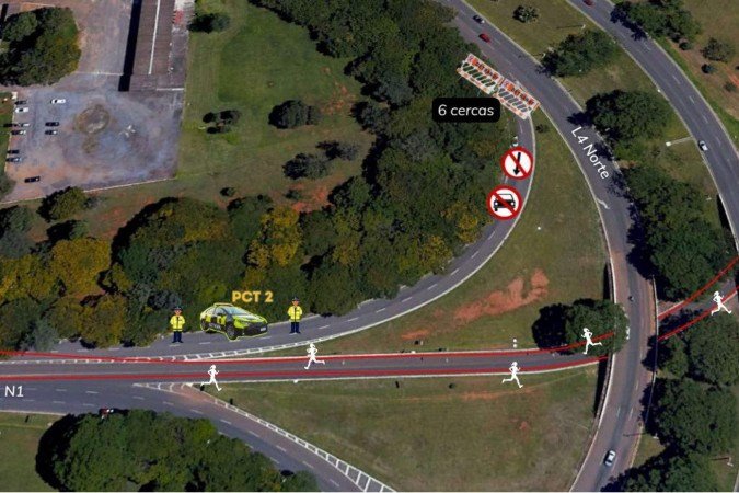 Interdição na Esplanada dos Ministérios