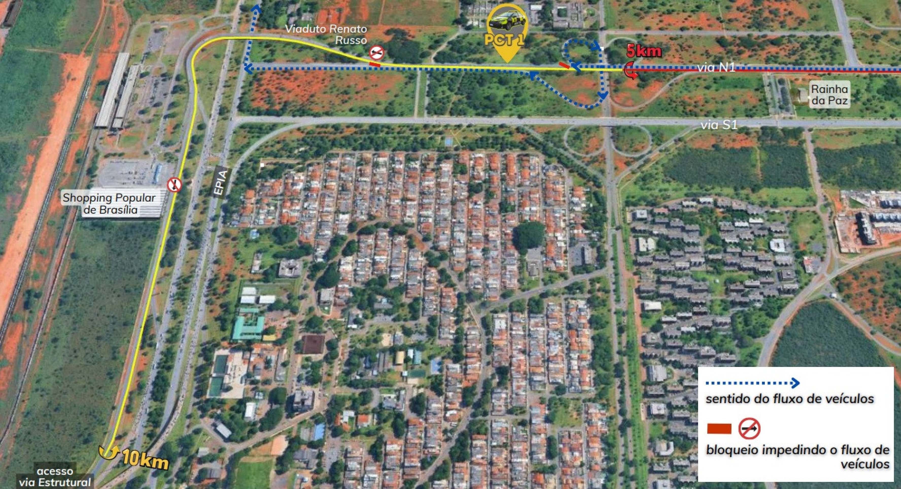 Interdi&ccedil;&atilde;o no Eixo Monumental