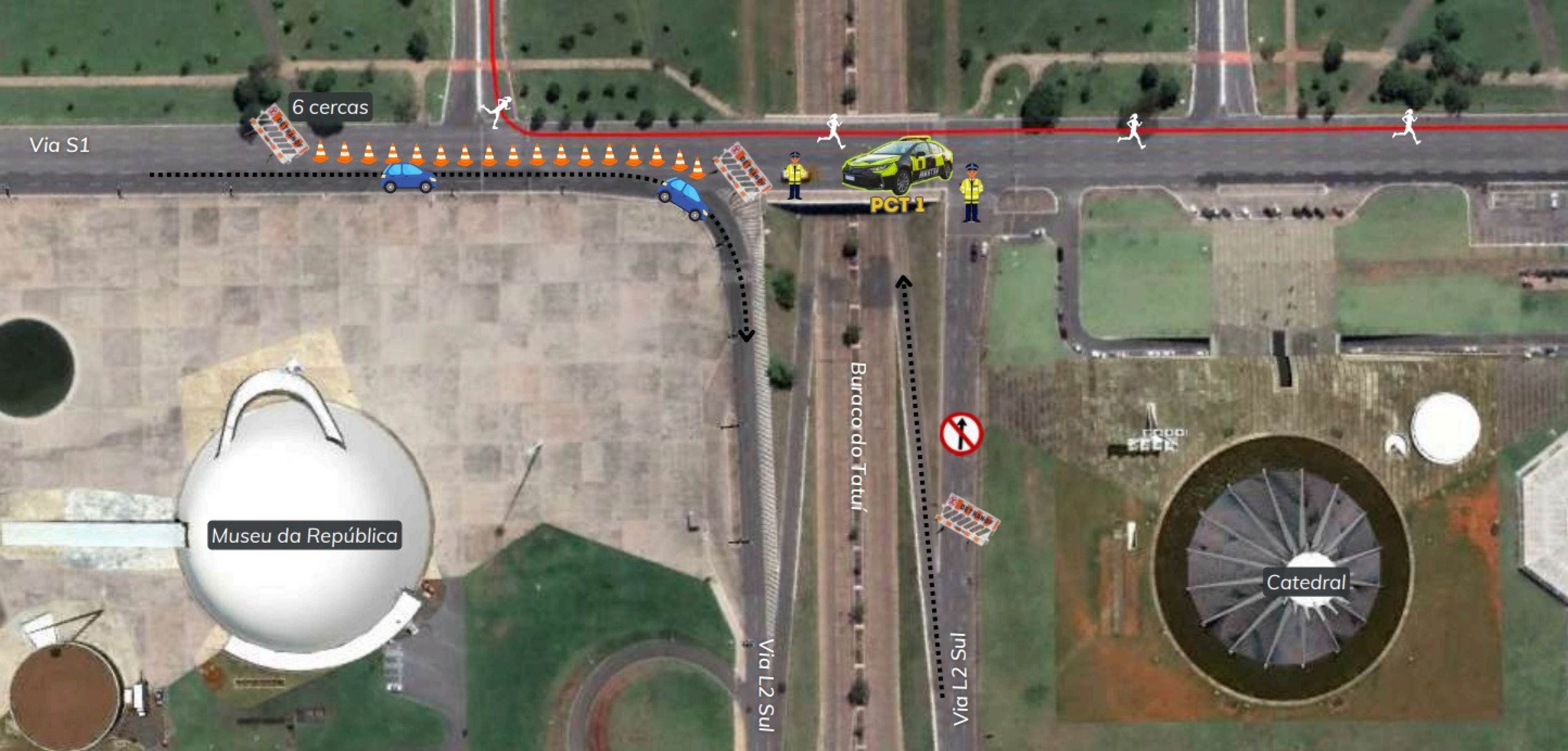 Interdi&ccedil;&atilde;o na Esplanada dos Minist&eacute;rios