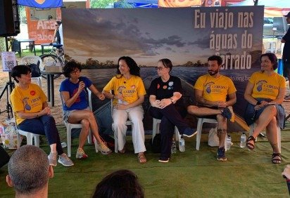 Roda de conversa no Eix&atilde;o refor&ccedil;a papel do Cerrado no abastecimento de &aacute;gua   -  (crédito: Ana Carolina Alves/CB) -Roda de conversa no Eix&atilde;o refor&ccedil;a papel do Cerrado no abastecimento de &aacute;gua   -  (crédito: Ana Carolina Alves/CB)