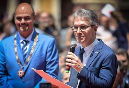 Romeu Zema (Novo) deixou o comando do executivo de Minas Gerais para o vice, Mateus Simões (PSD) -  (crédito: Leandro Couri/EM/D.A Press)