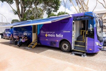 Os atendimentos ocorrem no Ônibus da Saúde do Sesc-DF -  (crédito: Divulgação/Sesc/DF) -Os atendimentos ocorrem no Ônibus da Saúde do Sesc-DF -  (crédito: Divulgação/Sesc/DF)