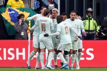 Mais estruturada, seleção francesa venceu amistoso contra os brasileiros com dois belos gols de Mbappé e Ekitiké. Bremer descontou para o Brasil -  (crédito: Franck Fife/AFP)