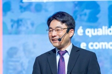  Junlei Li, coordenador do curso de Desenvolvimento Humano e Educação da Harvard Graduate School of Education -  (crédito: Thiago Fontinele/Núcleo Ciência pela Infância)