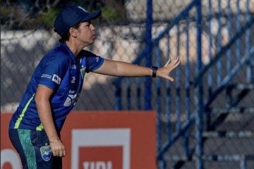 Comandante Kethleen Azevedo, afirma ter preparado a equipe para confrontos difíceis como o deste sábado     -  (crédito: Patricy Albuquerque ) -Comandante Kethleen Azevedo, afirma ter preparado a equipe para confrontos difíceis como o deste sábado     -  (crédito: Patricy Albuquerque )