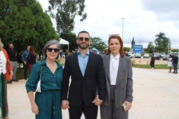 Zelinda Lucca, Pedro Chagas Roriz Pestana e Yasmin Roriz Pestana -  (crédito: Gigi Kunz/CB/D.A. Press)