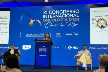 Grávidas com câncer de mama podem e devem tratar a doença, dizem especialistas na Onco Rio - (crédito: Giovanna Sfalsin/CB/D.A Press ) Grávidas com câncer de mama podem e devem tratar a doença, dizem especialistas na Onco Rio - (crédito: Giovanna Sfalsin/CB/D.A Press )