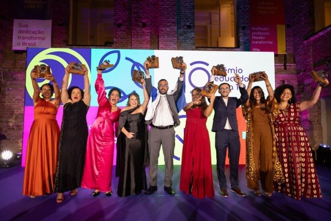 Premiação da última edição do Prêmio Educador Nota 10 -  (crédito: Divulgação/Prêmio Educador Nota 10)