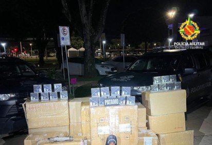 Cerca de 7.500 cigarros eletrônicos foram apreendidos no DF -  (crédito: PMDF) -Cerca de 7.500 cigarros eletrônicos foram apreendidos no DF -  (crédito: PMDF)