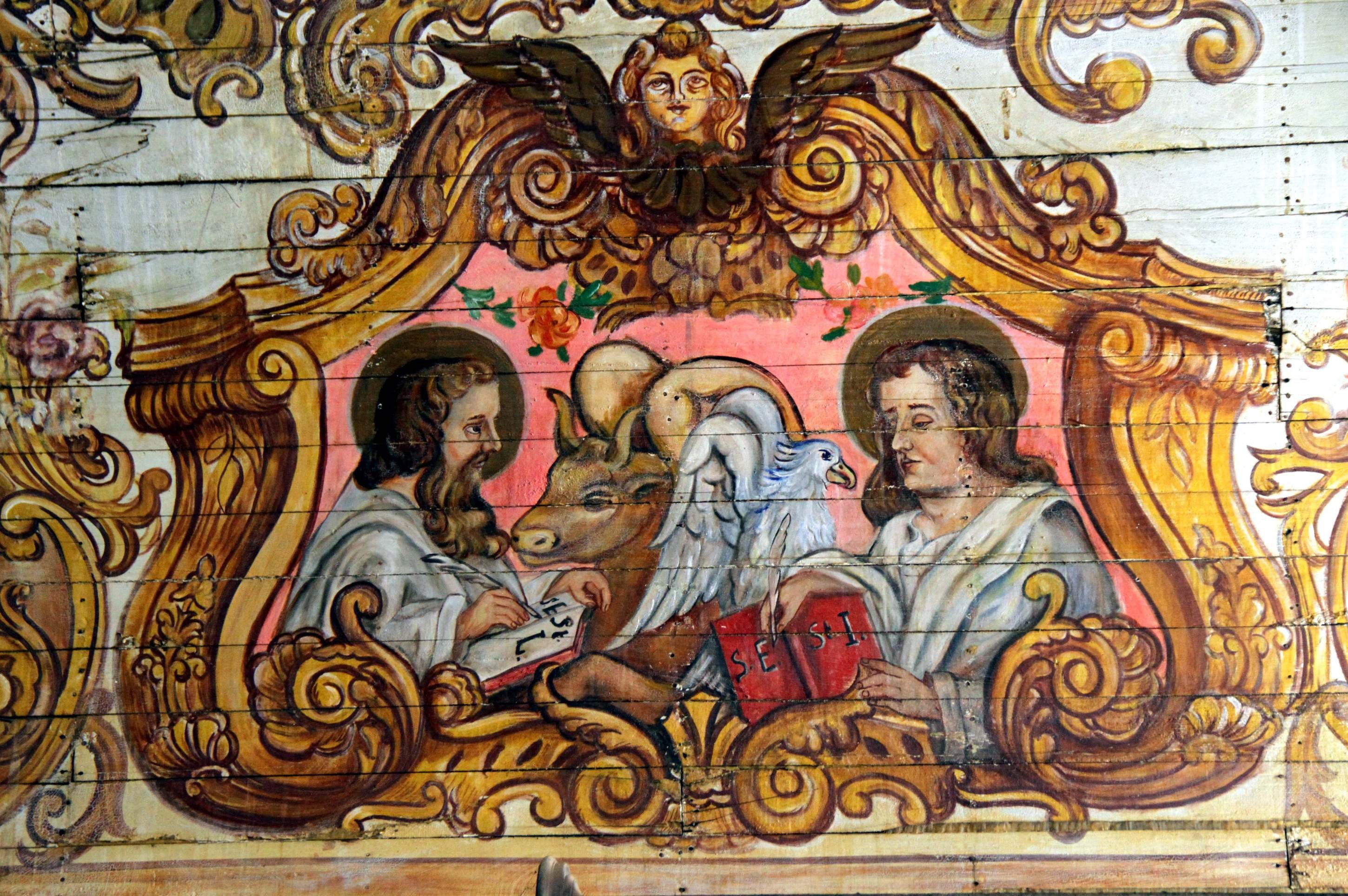  17/03/2026. Credito: Jair Amaral/EM/D.A Press. Brasil. Sabara-MG. Serie sobre a pintura de forros de igrejas mineiras - Capela Nossa Senhora do Pilar,  no Hospicio da Terra Santa, no Centro Historico.       