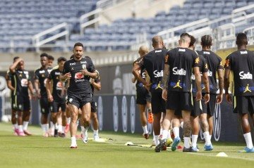 A Seleção Brasileira durante sessão de treinamento - (crédito: RAFAEL RIBEIRO/CBF) A Seleção Brasileira durante sessão de treinamento - (crédito: RAFAEL RIBEIRO/CBF)