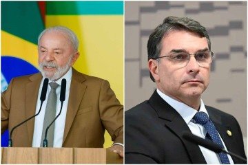 Paraná Pesquisas: Lula e Flávio Bolsonaro estão empatados no 1º e 2º turnos -  (crédito: Ricardo Stuckert / PR e  Andressa Anholete/Agência Senado)