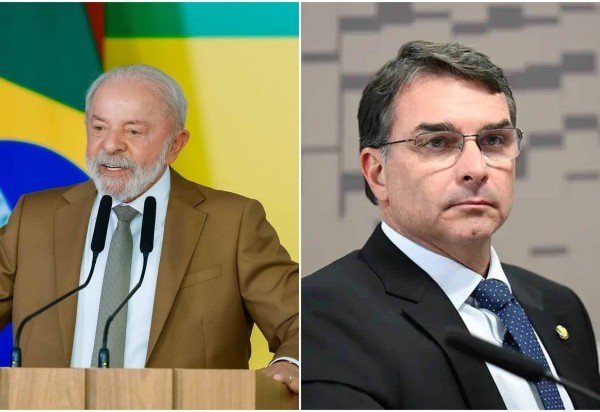 Paraná Pesquisas: Lula e Flávio Bolsonaro estão empatados no 1º e 2º turnos -  (crédito: Ricardo Stuckert / PR e  Andressa Anholete/Agência Senado)