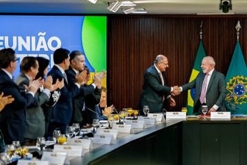 Presidente Lula confirmou dobradinha com Alckmin durante reunião ministerial -  (crédito: Ricardo Stuckert / PR) -Presidente Lula confirmou dobradinha com Alckmin durante reunião ministerial -  (crédito: Ricardo Stuckert / PR)