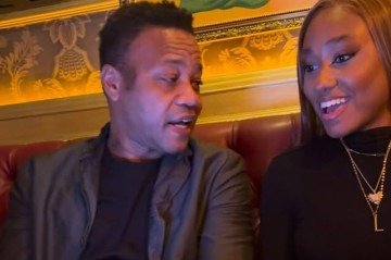 O astro de Hollywood Cuba Gooding Jr. estava em um restaurante quando decidiu se aproximar e conversar com duas irmãs, as influenciadoras Lorrayne Carolyne e Lyndsen vitória -  (crédito: Reprodução/Instagram )