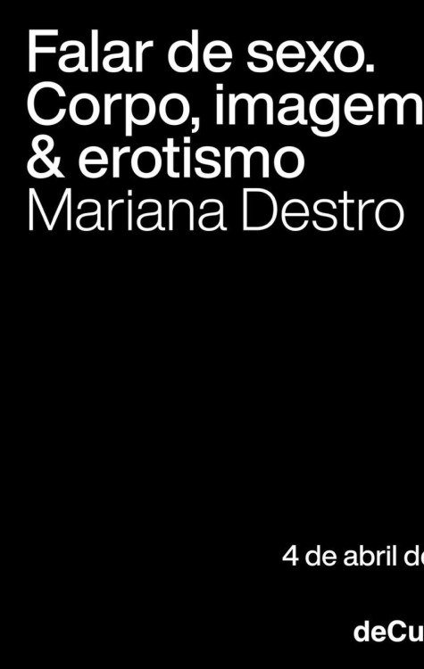 Mariana Destro apresenta 'Falar de sexo: corpo, imagem e erotismo' -  (crédito: Divulgação)