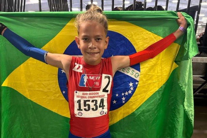 João Cardoso tem 12 anos, nasceu e foi criado no Distrito Federal, mora na Flórida e começa a brilhar nas competições de atletismo dos Estados Unidos - (crédito: Arquivo Pessoal/Família/Thiago Cardoso) João Cardoso tem 12 anos, nasceu e foi criado no Distrito Federal, mora na Flórida e começa a brilhar nas competições de atletismo dos Estados Unidos - (crédito: Arquivo Pessoal/Família/Thiago Cardoso)
