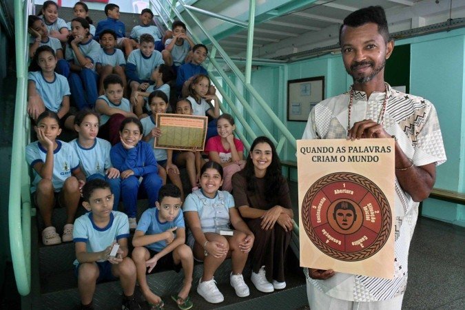 Antônio da Silva, do Caic de Brazlândia, é um dos finalistas do prêmio que prestigia soluções inovadoras na educação -  (crédito: Marcelo Ferreira/CB/D.A Press)