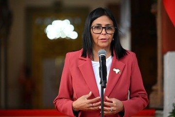 A presidente interina Delcy Rodríguez: agradecimentos
a Trump - (crédito: Federico Parra/AFP) A presidente interina Delcy Rodríguez: agradecimentos
a Trump - (crédito: Federico Parra/AFP)
