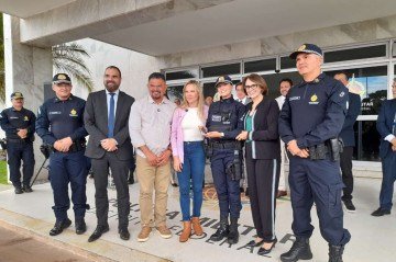 PMDF ganhou 13 novas viaturas e um drone -  (crédito: Let&iacute;cia Mouhamad/CB/DA Press) -PMDF ganhou 13 novas viaturas e um drone -  (crédito: Let&iacute;cia Mouhamad/CB/DA Press)