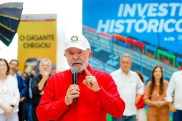 Lula durante evento em Salvador: ele foi orientado por ministro a comentar sobre as críticas dos EUA ao sistema de pagamento instantâneo -  (crédito: Ricardo Stuckert / PR)